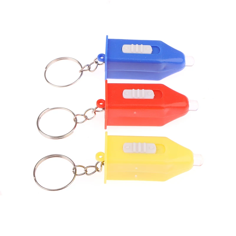 Mini Chaveiro Lanterna de Plástico Ultravioleta, Pingente Pequeno, Fácil de Transportar, Inovador e Prático LED, Ao Ar Livre, Luz Roxa, Presente