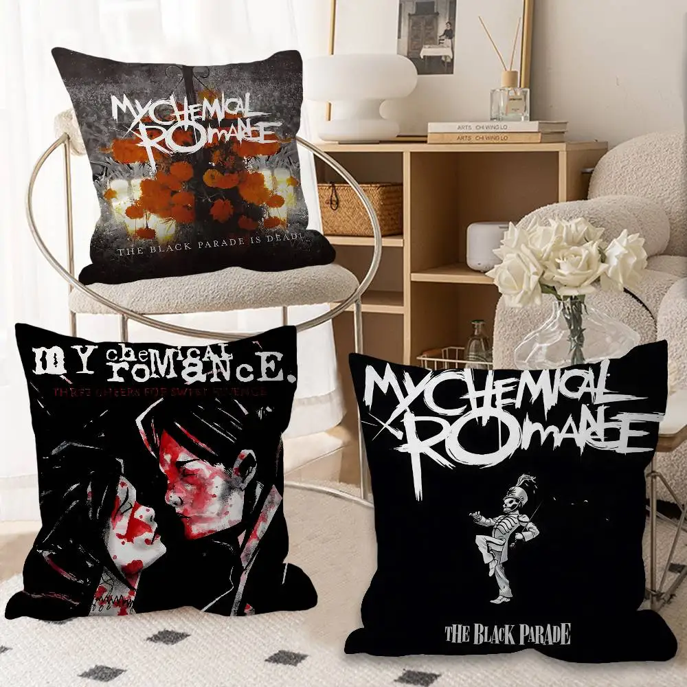 Rock Band My Chemical Romance Cushion Cover Pillow Cover Decor Pillowcase Printed Cushion Case for Couch