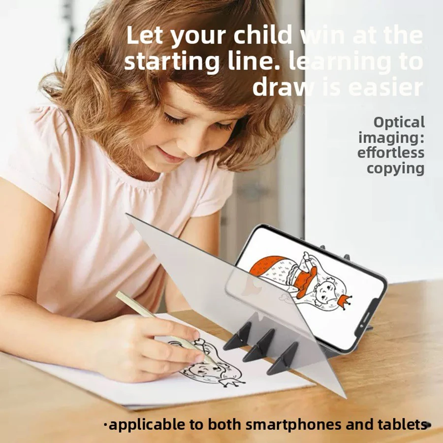 1set Optical Clear Drawing Board,Portable Optical Tracing Board Image Draw Board Tracing Drawing Projector Optical PaintingBoard