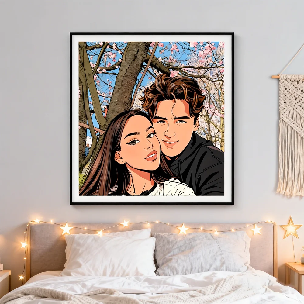 사진을 맞춤 제작하세요 팝 애니메이션 스타일 캔버스 프 - Anime Poster Print 리뷰 및 가격