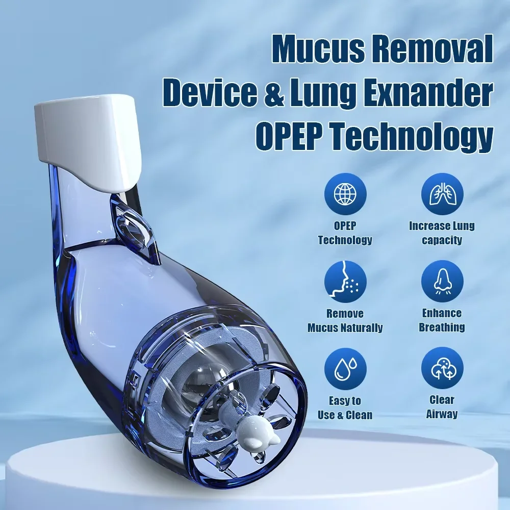 Mucus Removal Device, Mucus Clearance Aiyway Clear Lung Expander Phlegm Loosen Breathing Trainer Mucus Trainer