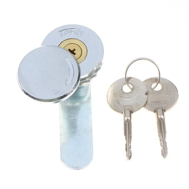 18.5mm/22mm Cylinder Cam Lock With 2 Keys Cabinet Mailbox Cupboard Drawer Door Lock Furniture Hardware Accessories