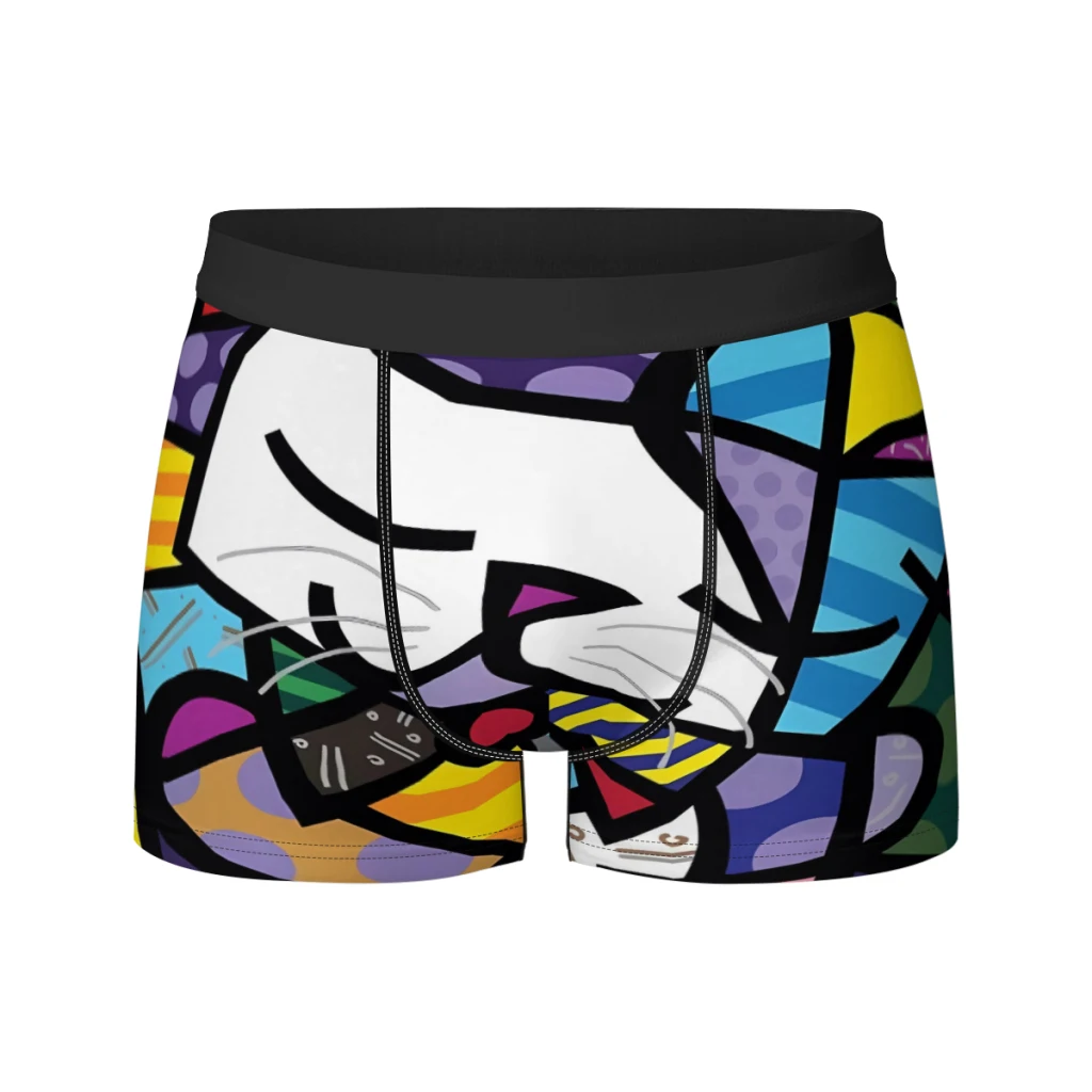 

Britto Anime_90463003 Breathable milk Silk Boyshorts Elastic Men's Underwear 3D Boxer Shorts Boxer Briefs