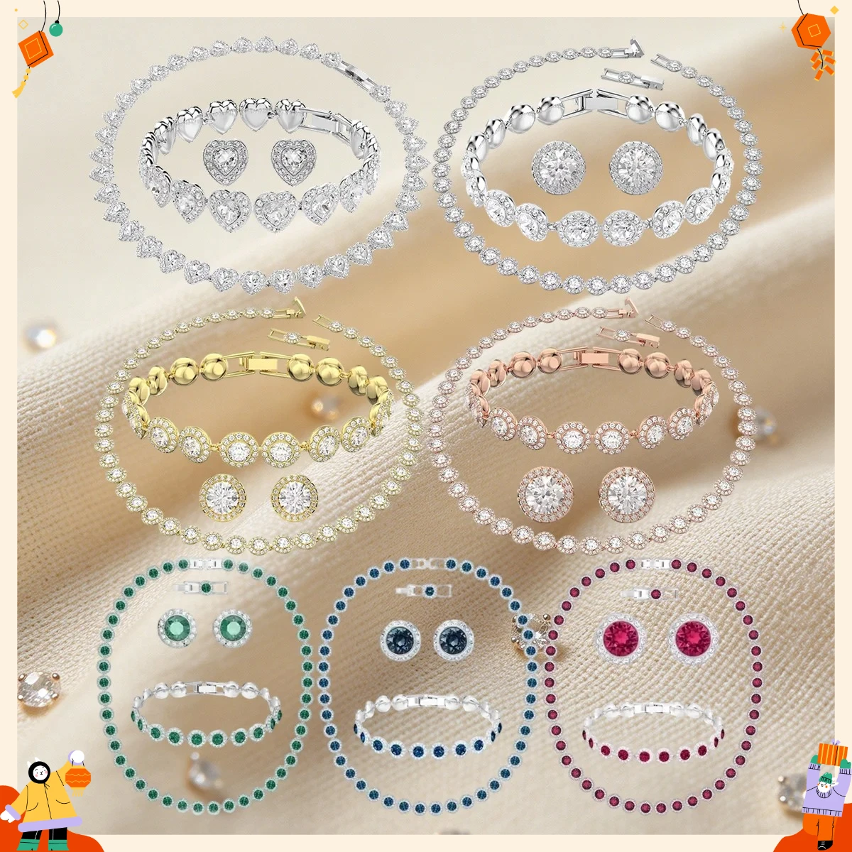 Jewelry Making Kits For Girls - Набор: серьги-гвоздики с круглыми камнями и