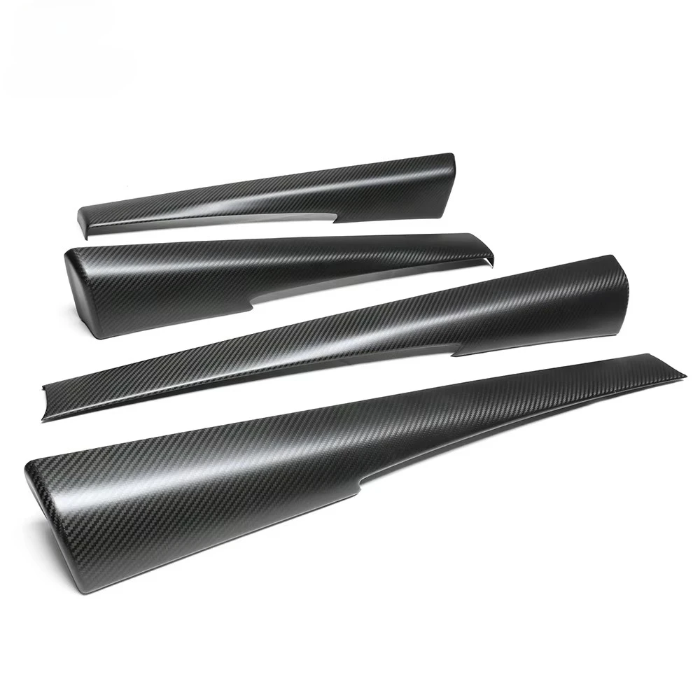 Dry Carbon Inner Door Panel Cover Front & Rear 4 PCS/SET for 2025+ Tesla Model Y Car Interior Accessories