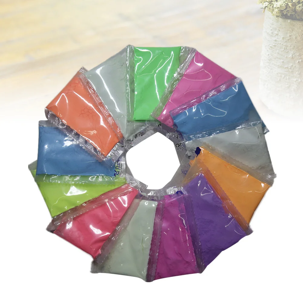 8 pezzi di polvere fluorescente per glitter per unghie, polvere luminosa per unghie per la decorazione del trucco notturno, polvere luminosa