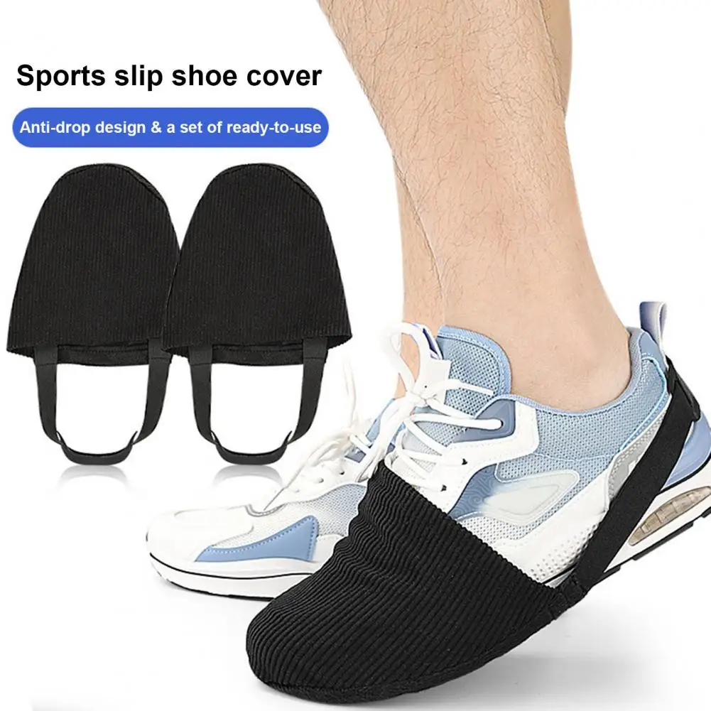 1Pc/2Pcs Bowling Shoe Slider Velvet Bottom Slider Covers Sock Sole Slide Accessories with Elastic Band for Men Women