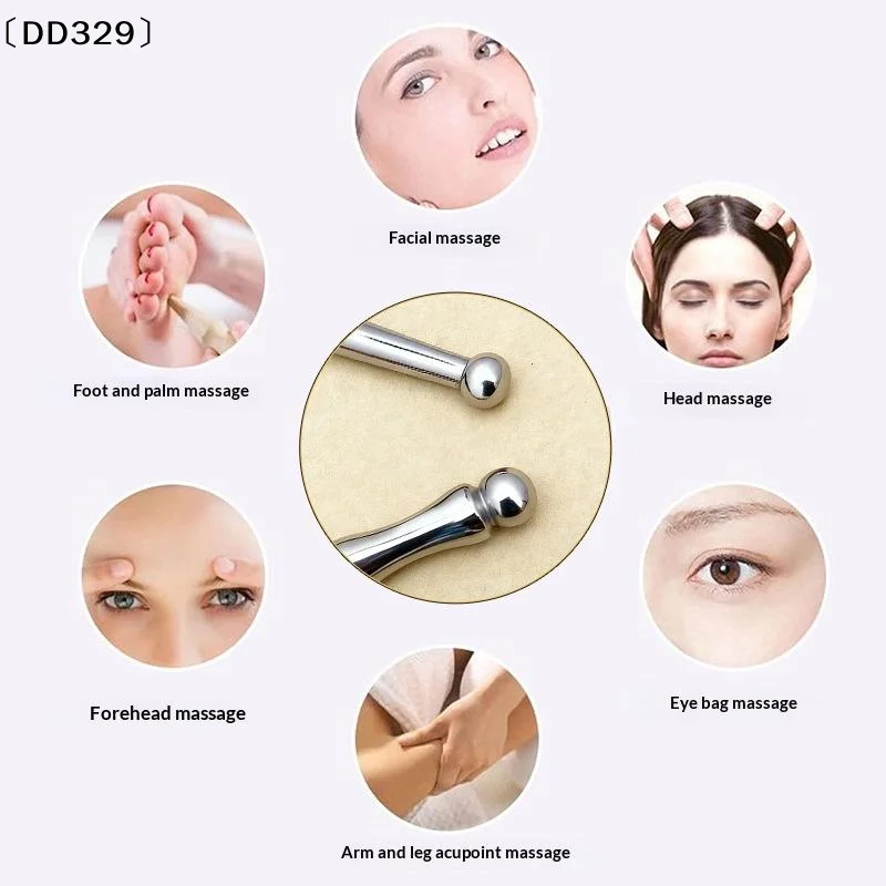 1/3PC Acupuncture Double Head Face Ear Massage Tool Steel Acupressure Pen Ear & Body Acupoint Probe For Muscle Soothing〔DD329〕