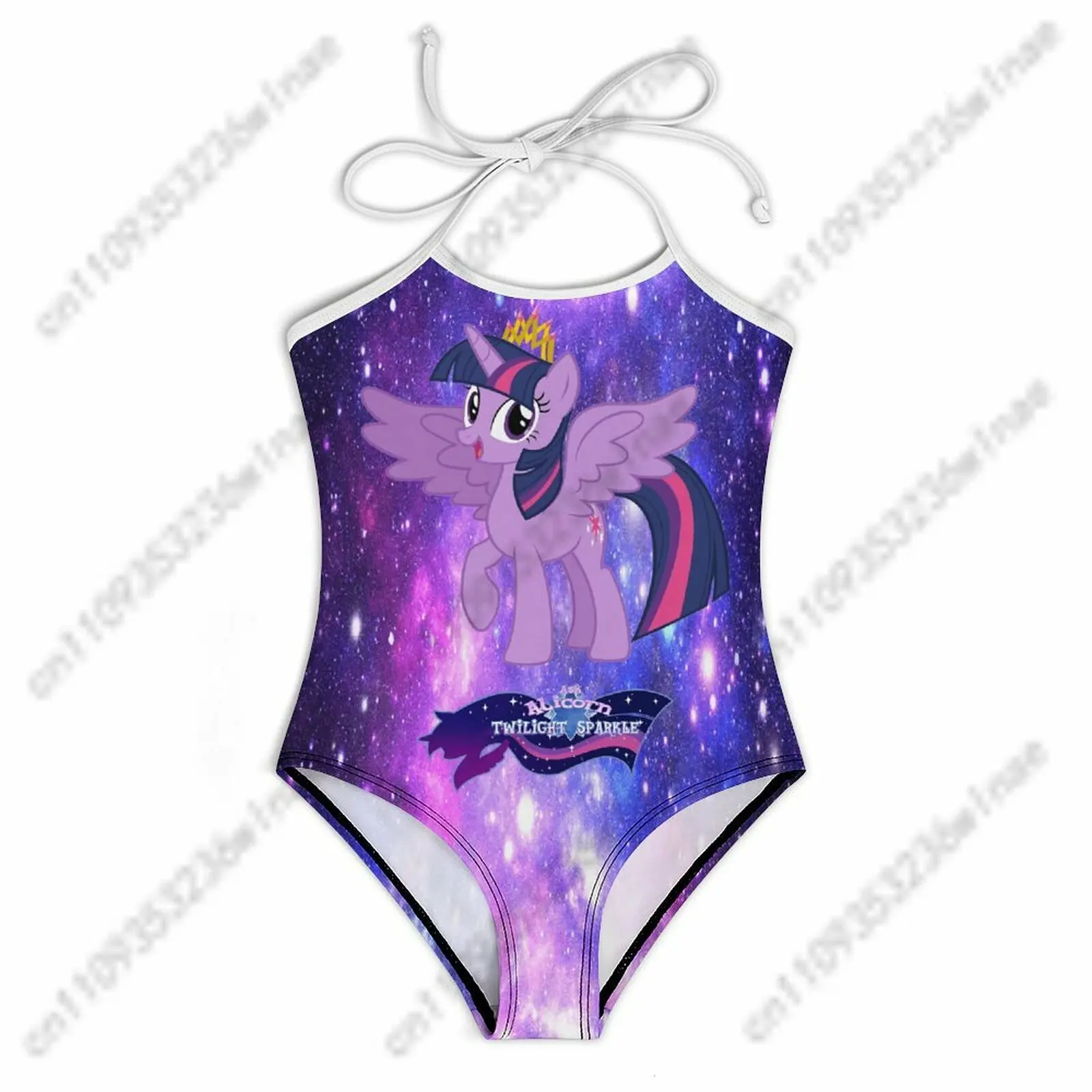 

Twilight Sparkle Children's Strap Swimsuits My Little Pony Friendship Is Magic Bathing Suit Fashion Comfortable Cosplay Swimsuit