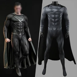 Super Jus tice Hero League Cosplay Man Costume Superhero Henry Cavill Spandex Disfraces Bodysuits Zentai Outfit HalloweenCostume