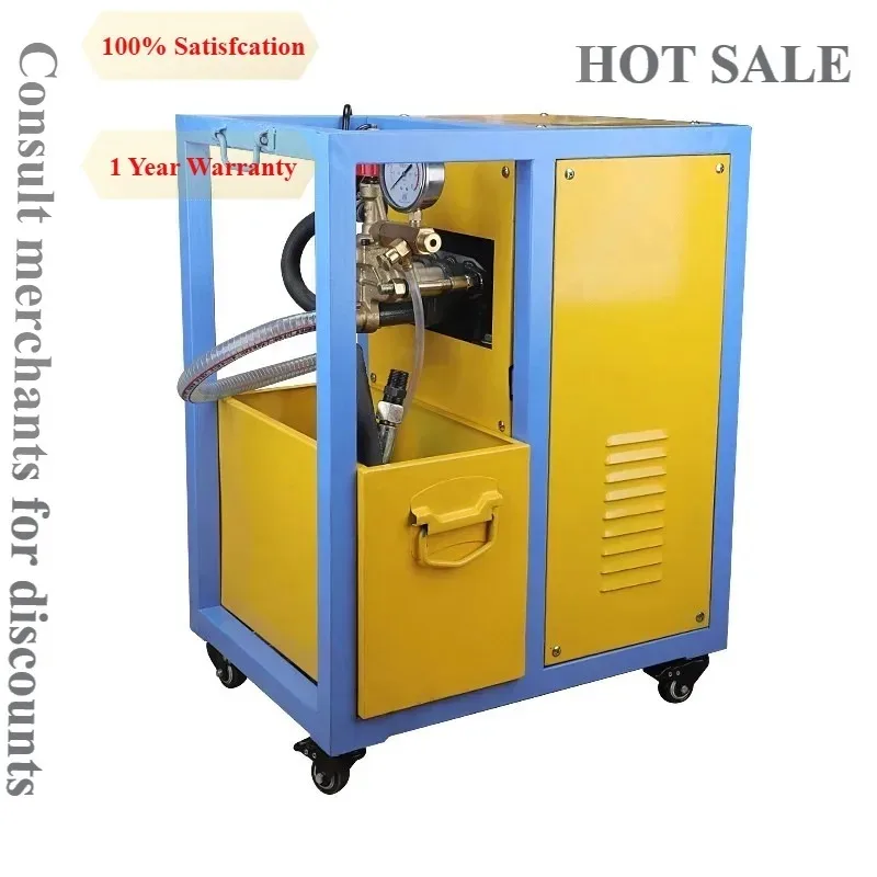 HR  Handheld Electric Pressure Test Pump Dual Cylinder Brass Pump Head Auto Stop For PPR Pipe Floor Heating Pipe Leak Tester