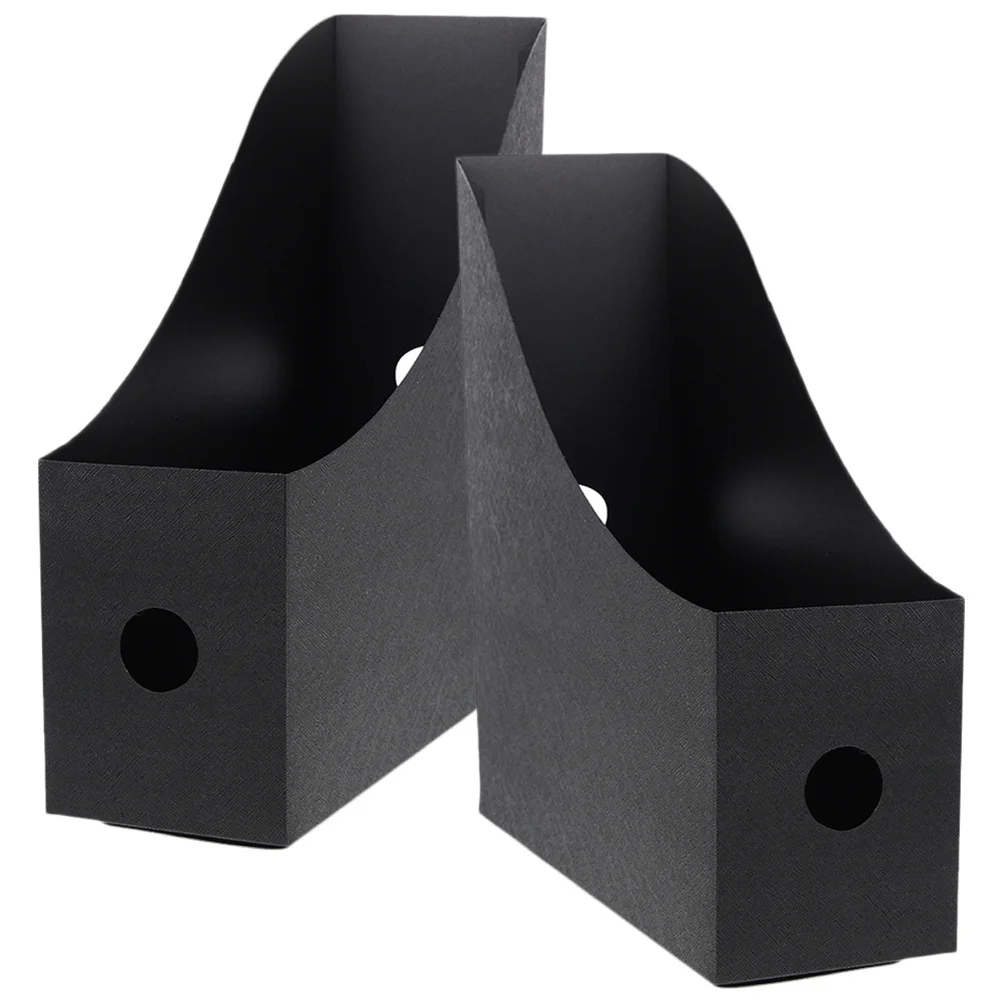 

2pcs Desktop File Rack Thickened Document Box For Desk Book Storage Organizer Vertical File Holder Magazine Shelf Paper