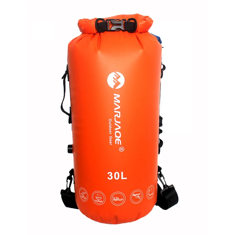 30L Waterproof Bag PVC River Trekking Backpack Outdoor Beach Equipment Duffel Rafting Adventure Sports Drybag Hermetic Swim Bag