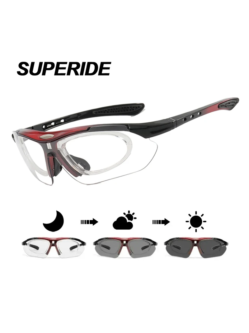 AliExpress NONE SUPERIDE Men Women Photochromic Cycling Sunglasses Outdoor UV400 MTB Bicycle Glasses Sports Road Mountain Bike Eyewear