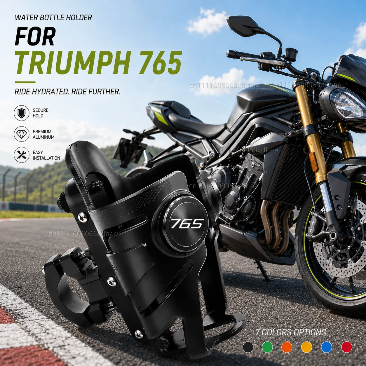 

Motorcycle Water Bottle Holder For Triumph Street Triple 765 RS /S/R Coffee Beverage Tea Cup Support Modification Accessories
