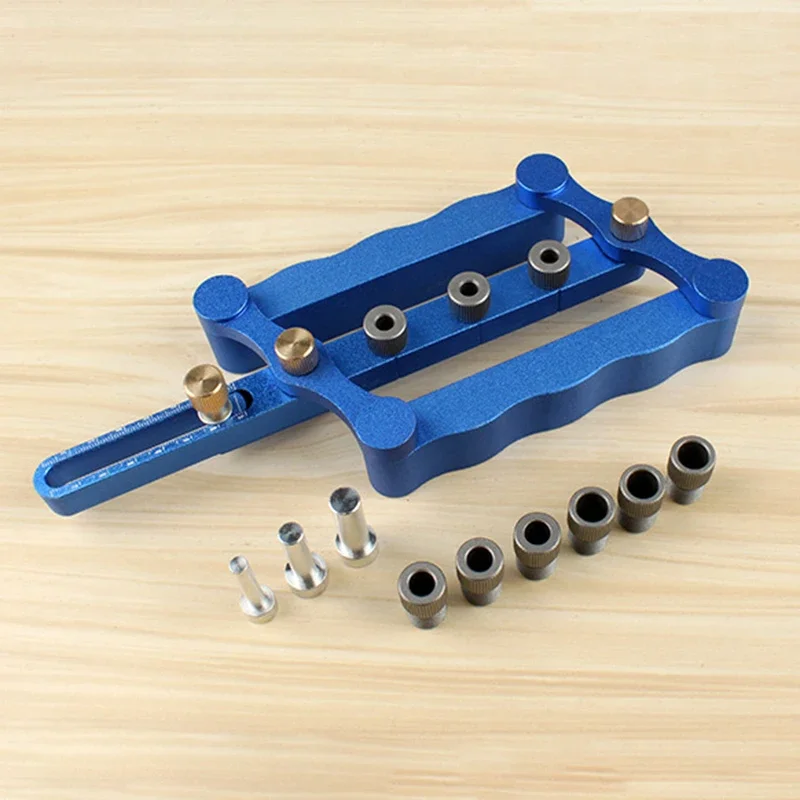 Woodworking Straight Hole Positioner Three in One Drilling Locator Portable Vertical Locators Manual Dowel Drilling Tools Set