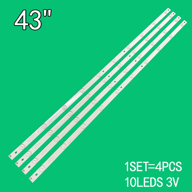 

855mm 4PCS suitable for Changhong 43 "LED 43D7200I LED 43A509A LU43V809 UHD43D5000ISX KHP200640C LB43006 LB-C430F14-E1-L-G1-SE1