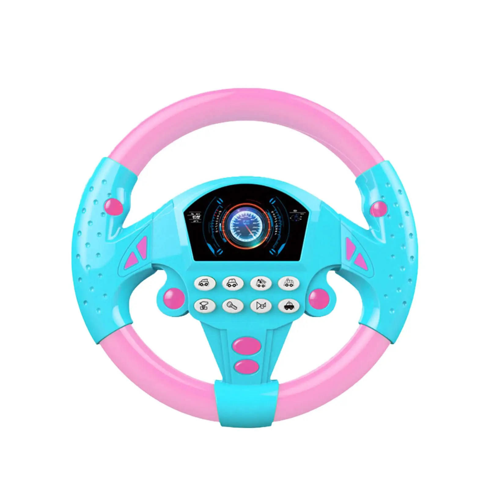 Electric Simulated Car Driving Steering Wheel Kids Interactive Toy With Toy Light Car Toy Driving Sound Baby Education N8O1