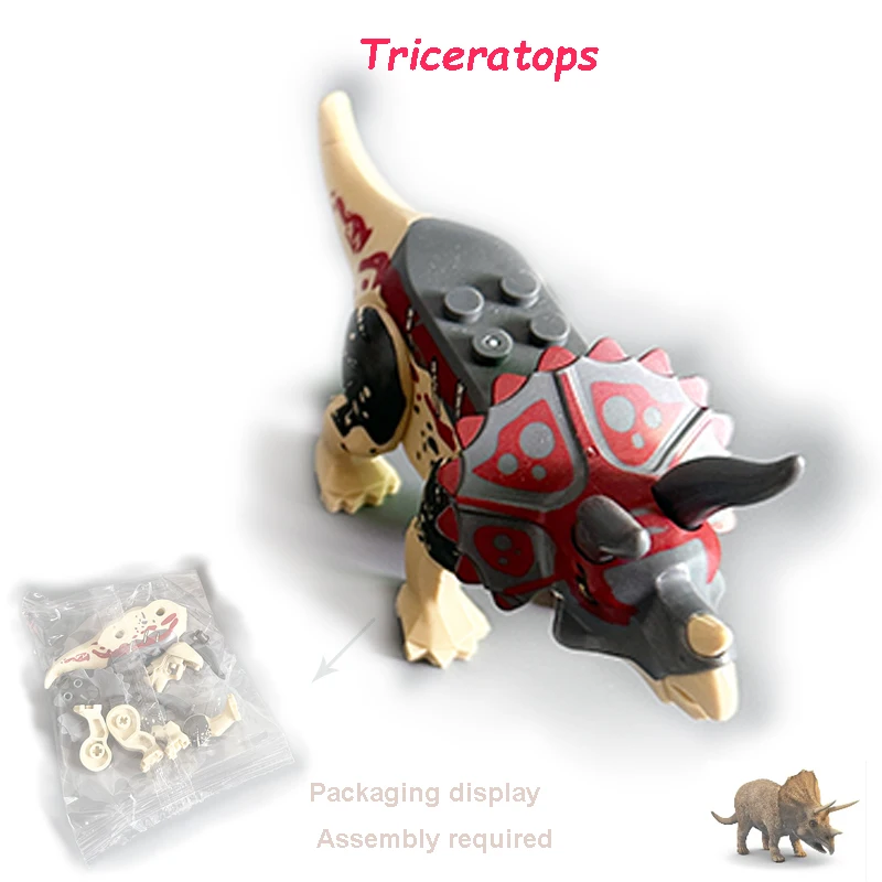 Jurassic Dino Bausteine-Set Mini-Dinosaurier-Figuren Weltmodell Bausteine Spielzeug für Jungen Mädchen Lehrreiches Kinder-Geburtstagsgeschenk