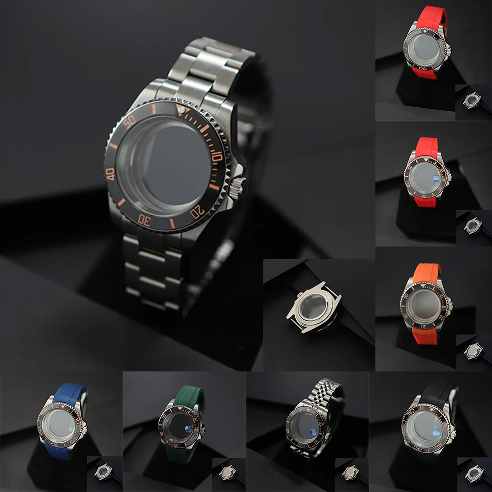 40mm 316L Case with Sapphire Glass & Oyster Bracelet for Yacht Series NH34 NH35 NH36 NH38 8215 2836 Movement  28.5mm dial