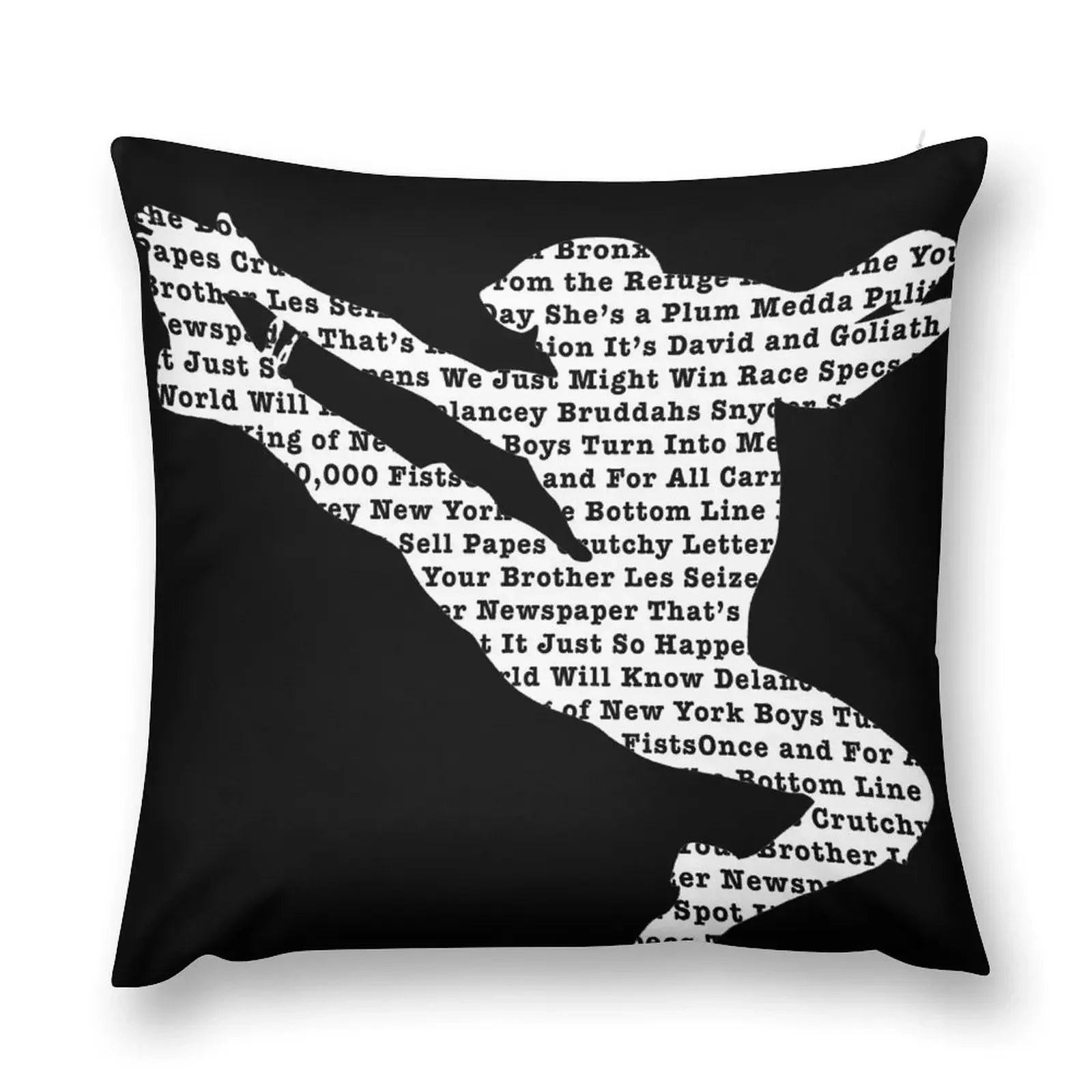 

Newsies Jumper - Newspaper Filled Throw Pillow Cushion Covers For Living Room Embroidered Cushion Cover pillow