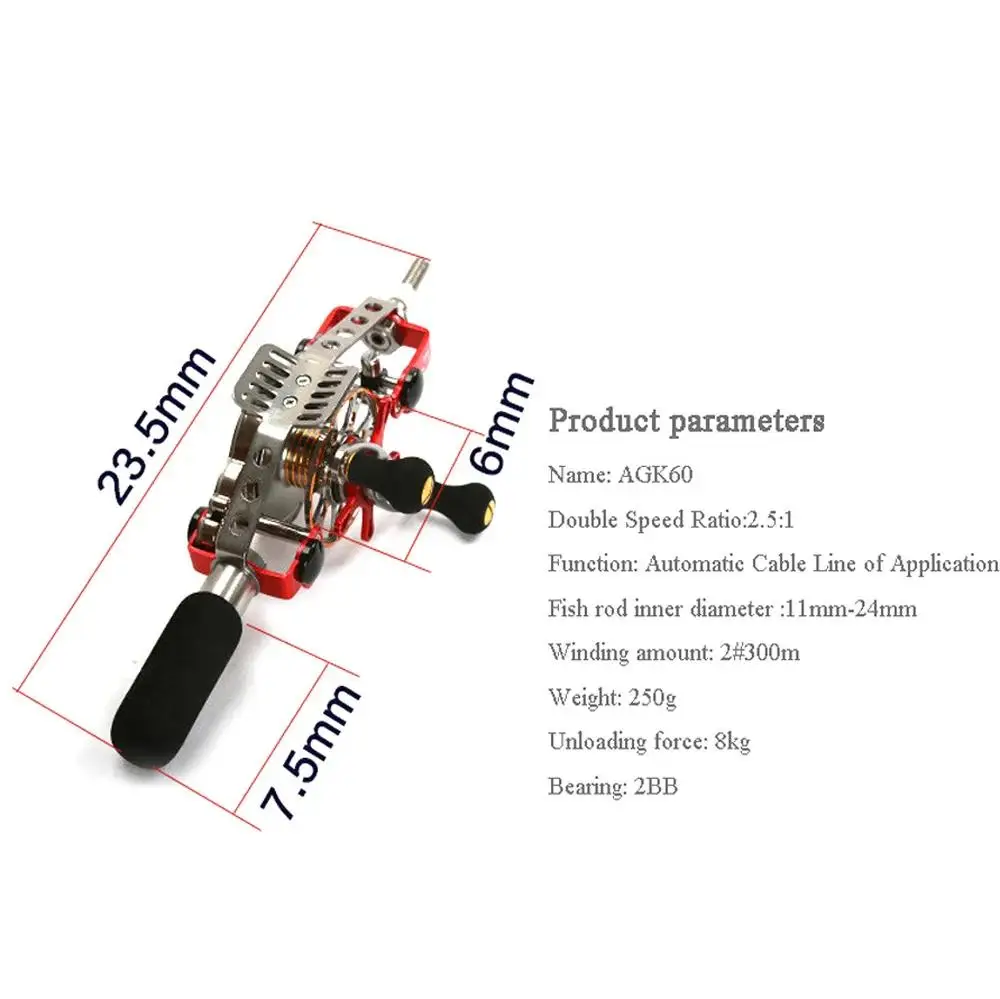 All Metal Hollow Hand Wire-speed Automatic Discharge In The Inner Reel Rod Raft Wheel Alignment Fishing Vessel Most Rod for