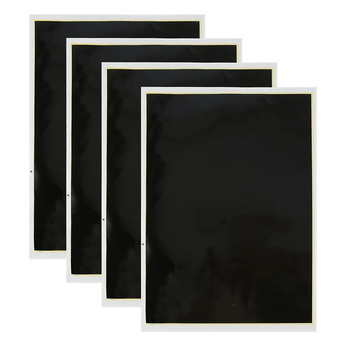 4 PCS Black Laser Engraving Marking Paper, 39x27CM Dimming Paper Engraving Test Focus Paper, for Glass, Metal Ceramic