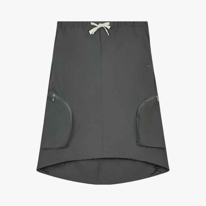 Puma genuine long skirt for women, windproof front short back long pocket skirt 636254-15