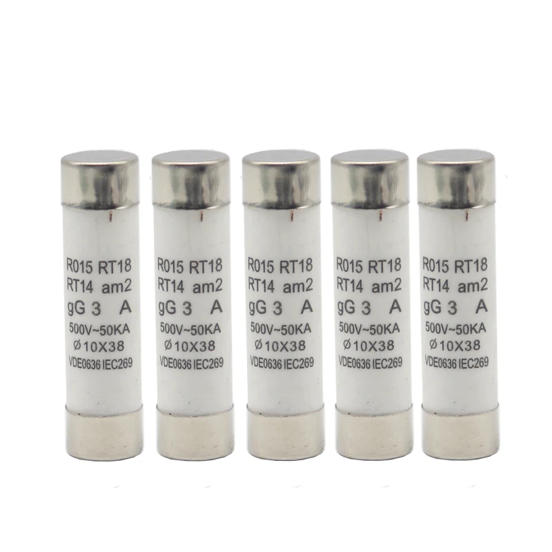 【10-5PCS】500V 0.5A 1A 2A 3A 4A 5A 6A 8A 10A 16A 20A 25A 32A RO15 Fast Blow Ceramic Fuse