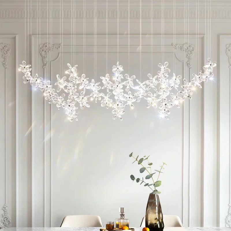 Home Decorationpendant Lights Luxury Crystal Living Room Chandelier Dining Room Pendant Lamp Ceiling Light Indoor Lighting