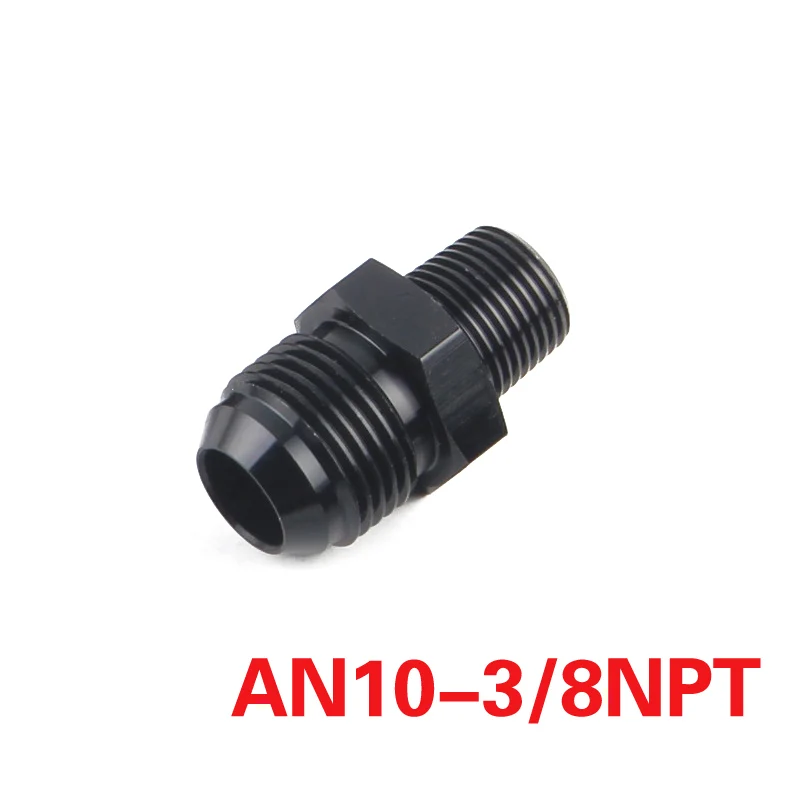 AN4 6 8 10 1/2NPT 1/4 NPT 1/8 NPT 3/8NPT Straight Adapter Flare Fitting auto hose fitting Male Oil cooler fitting