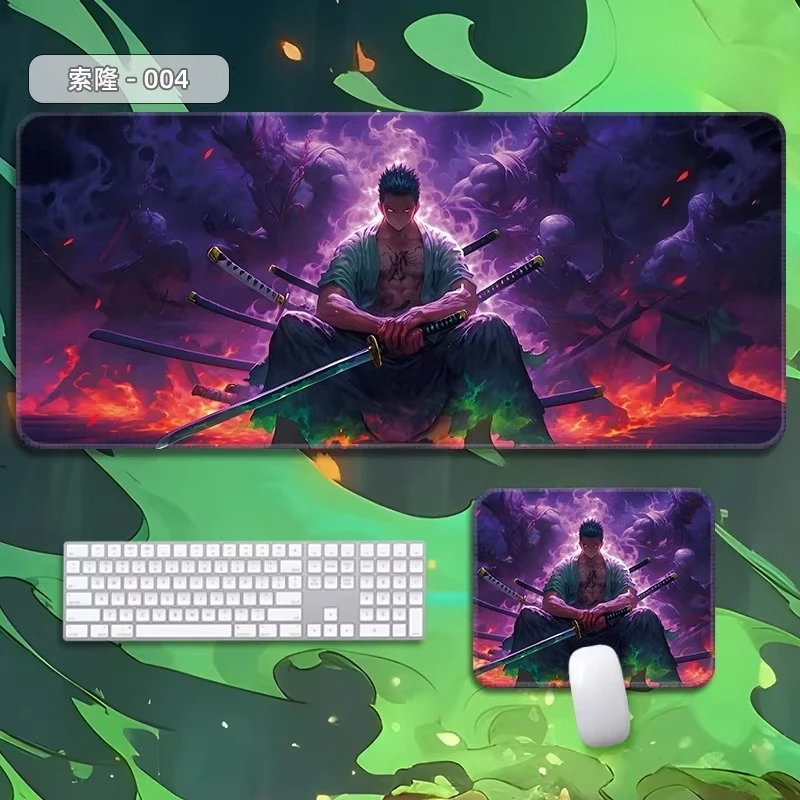 Oversized Small Office Game Computer Keyboard Pad Table Mat Animation Pad High Quality Printed Roronoa Zoro ONE PIECE Mouse Pad
