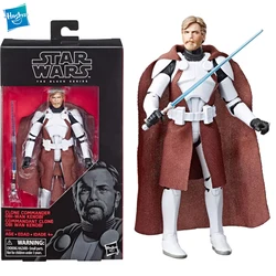 [W magazynie] Oryginalna Hasbro Star Wars Czarna seria Clone Commander Obi-Wan Kenobi Ekskluzywna figurka 6-calowa E5157