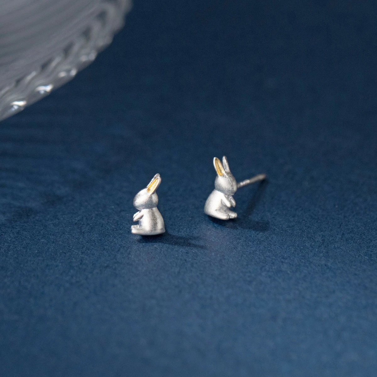 Modian 100% 925 Sterling Silver Cute Animal 3D Rabbit Stud Earrings for Women And Girl Fashion Korean Style Jewelry Brincos