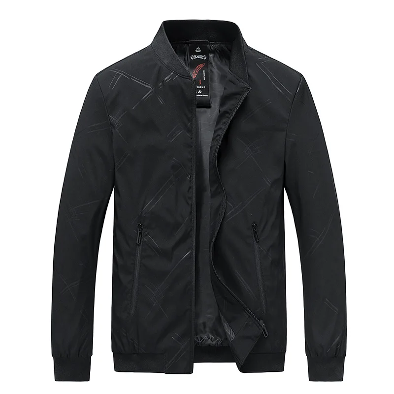 

Jacket business stand-up collar men's jacket casual men's print jacket