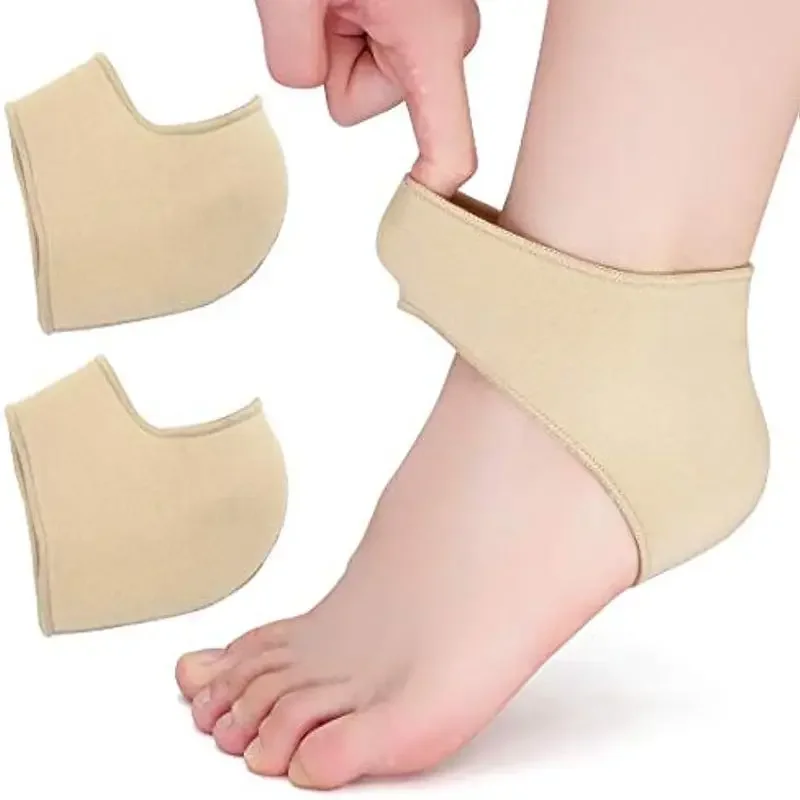 New Heel Cover Protectors Cracked Sleeve Heel Pads Cups Relieve Pain Plantar Fasciitis Heel Spur Foot Care Skin Repair Cushion