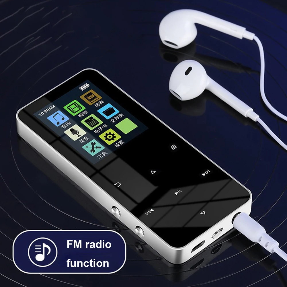 80GB MP3 Student Walkman Speaker Sports MP3 Player 300mAh Battery Bluetooth-Compatible 5.0 with E-Book Alarm Clock FM Radio