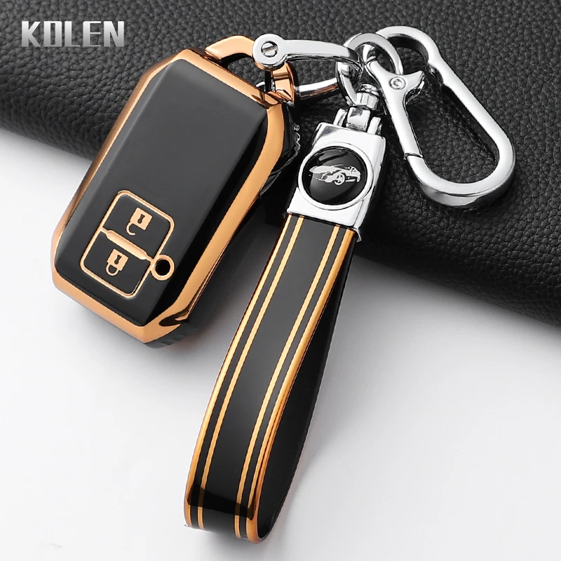Mode TPU Auto Fernbedienung Schlüssel Fall Abdeckung Für Suzuki Ertiga Swift Wagon R 2 Taste Geschützt Schlüsselbund Shell Fob Zubehör
