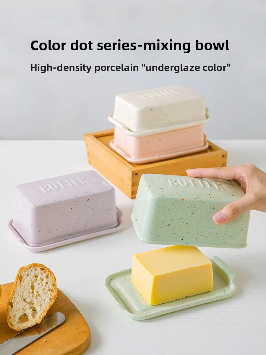 

LePantry Cerc Butter Box with Lid Cheese Preservation Container Restaurant ade Food Storage Container Fren Maintainer