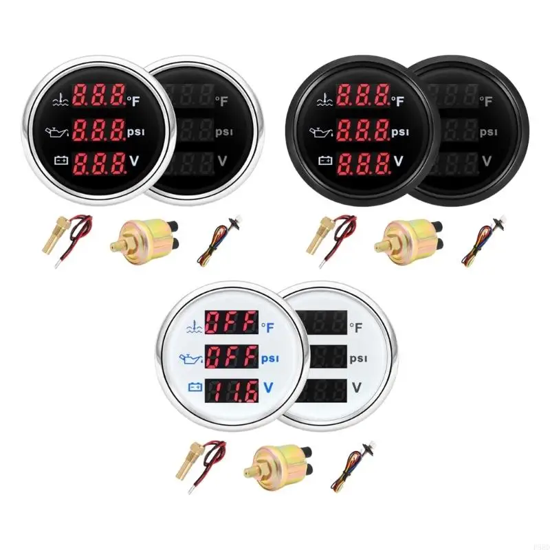 

3 In 1 Oil Pressure Water Temperature Meter Accurate Monitoring System