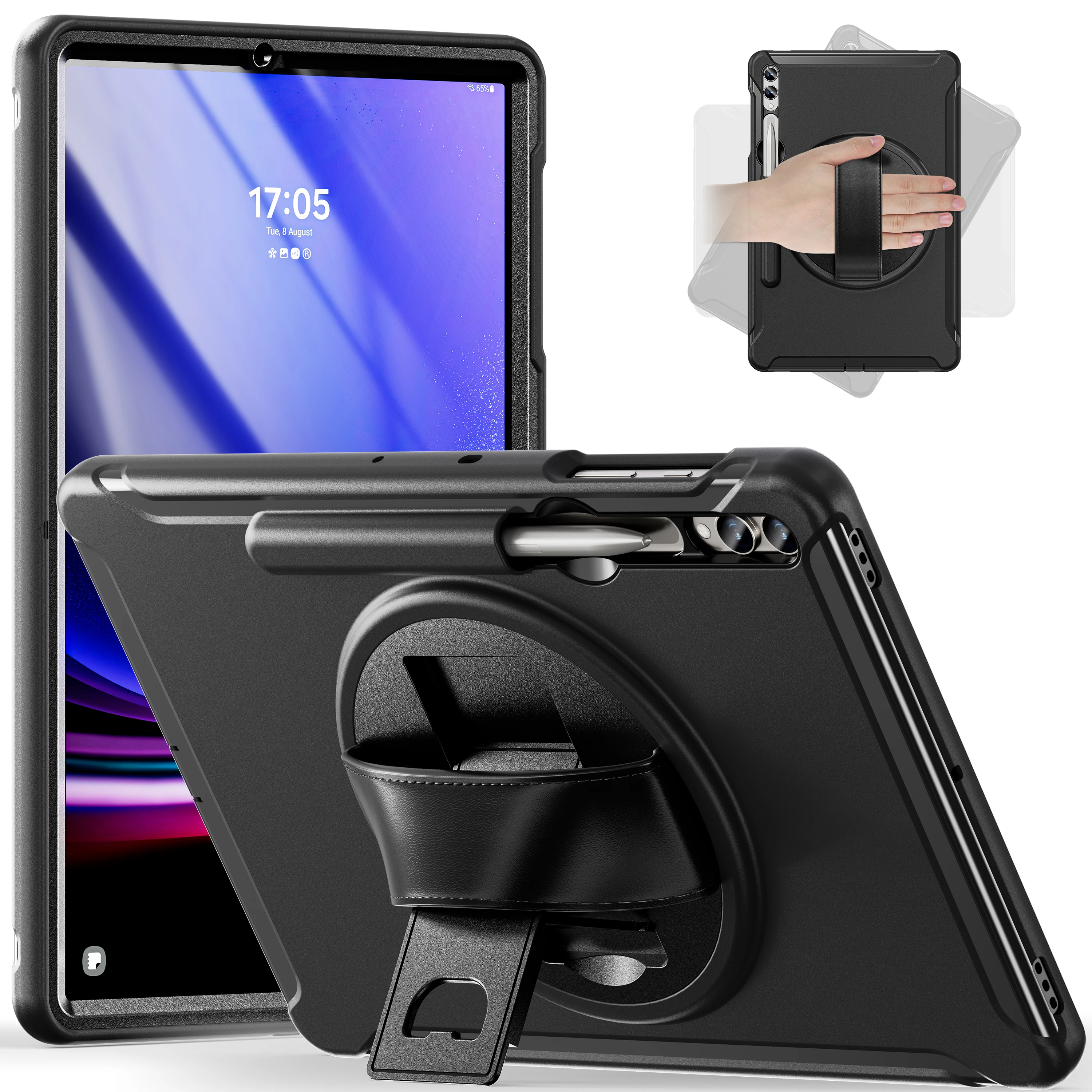 

Stand Case Universal For Galaxy Tab S10 S9 S8 S7 FE Plus 12.4" SM-X820 826 X610 616 X810 816 X800 806 T730 T735 T970 T975 Cover