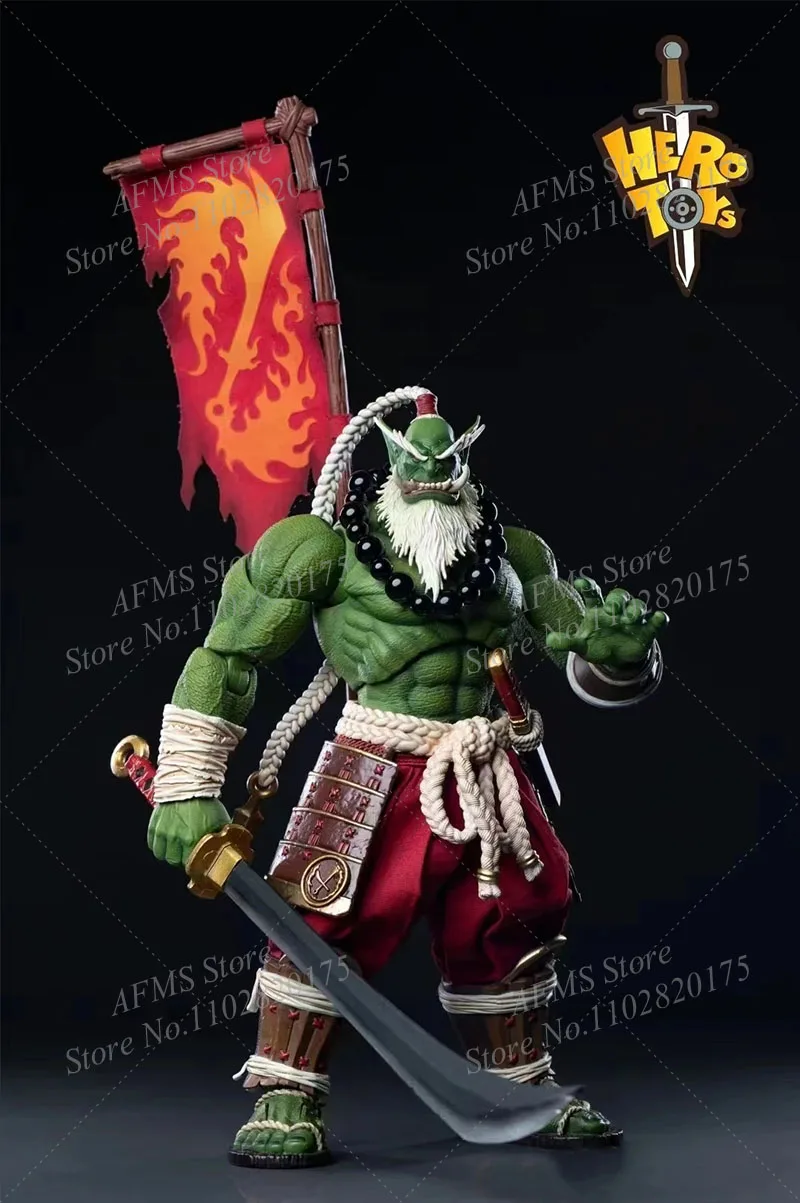 Hero Toys WOW 1/12 Scale Collectible Figure Samro Orc Hero Strong Swordsman Anime Dolls Full Set 19.5Cm Action Figure Model