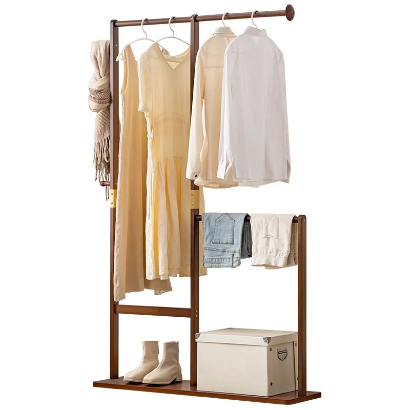 

Простая вешалка из цельного дерева Ленивая вешалка Спальня от пола до потолка Простая вешалка Многофункциональная вешалка для домашней одежды Строго