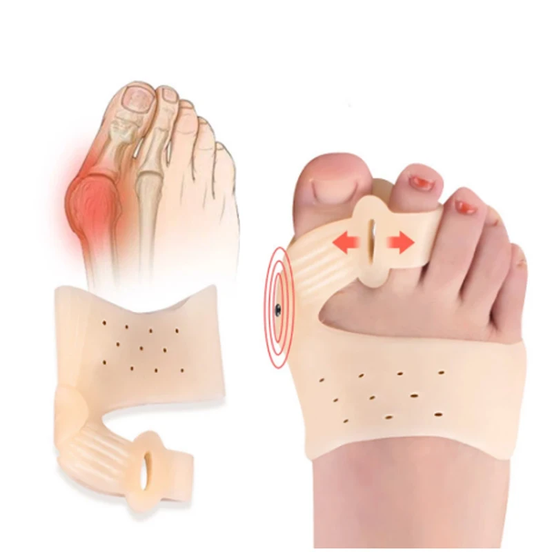 1Pair Bunion Corrector Hallux Valgus Toe Separators Pedicure Tool Bone Thumb Orthopedic Braces Foot Care Protector Splint Tools