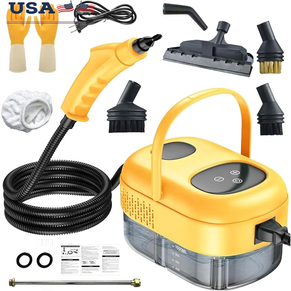 2500 واط يده منظف البخار ارتفاع ضغط المحمولة أداة تنظيف البخار 1200 مللي خزان المياه التدفئة السريعة صديقة للبيئة