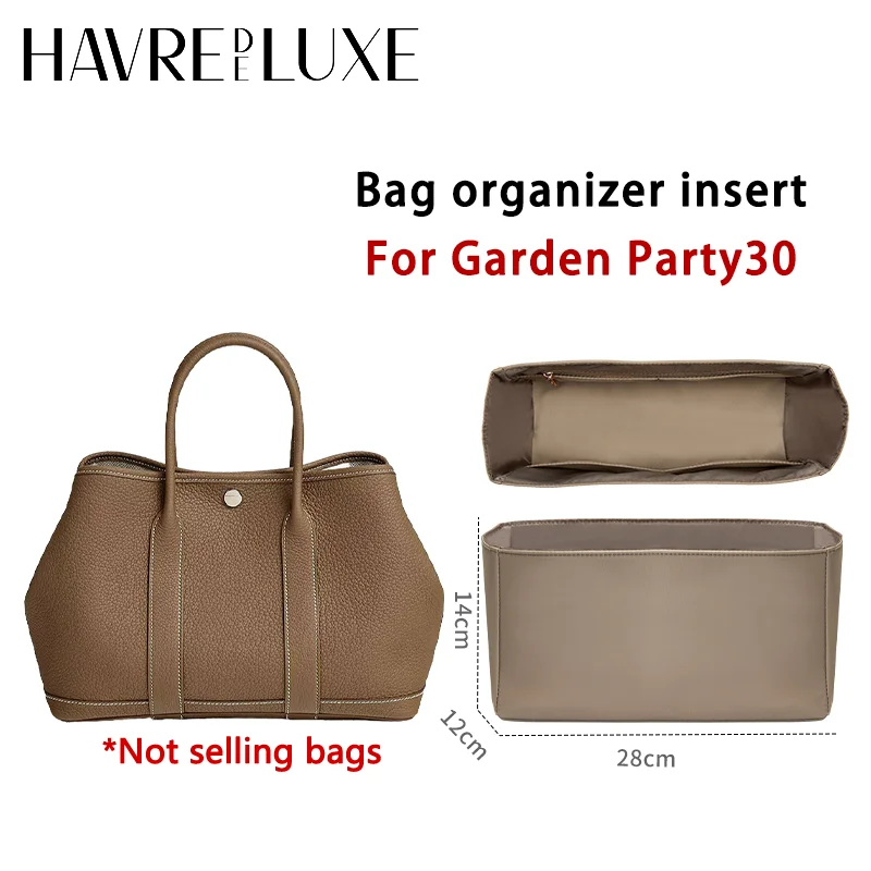 Bag organizer insert for Garden Party 30 36 nylon storage durable bag support storage inner modification bag accessories