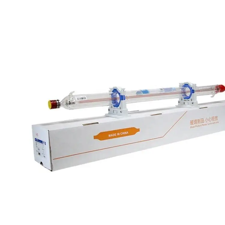 Yongli 75-90W Length 1100mm Dia. 60mm Glass Co2  Tube with II-VI Lens Metal Head CO2  Equipment Part