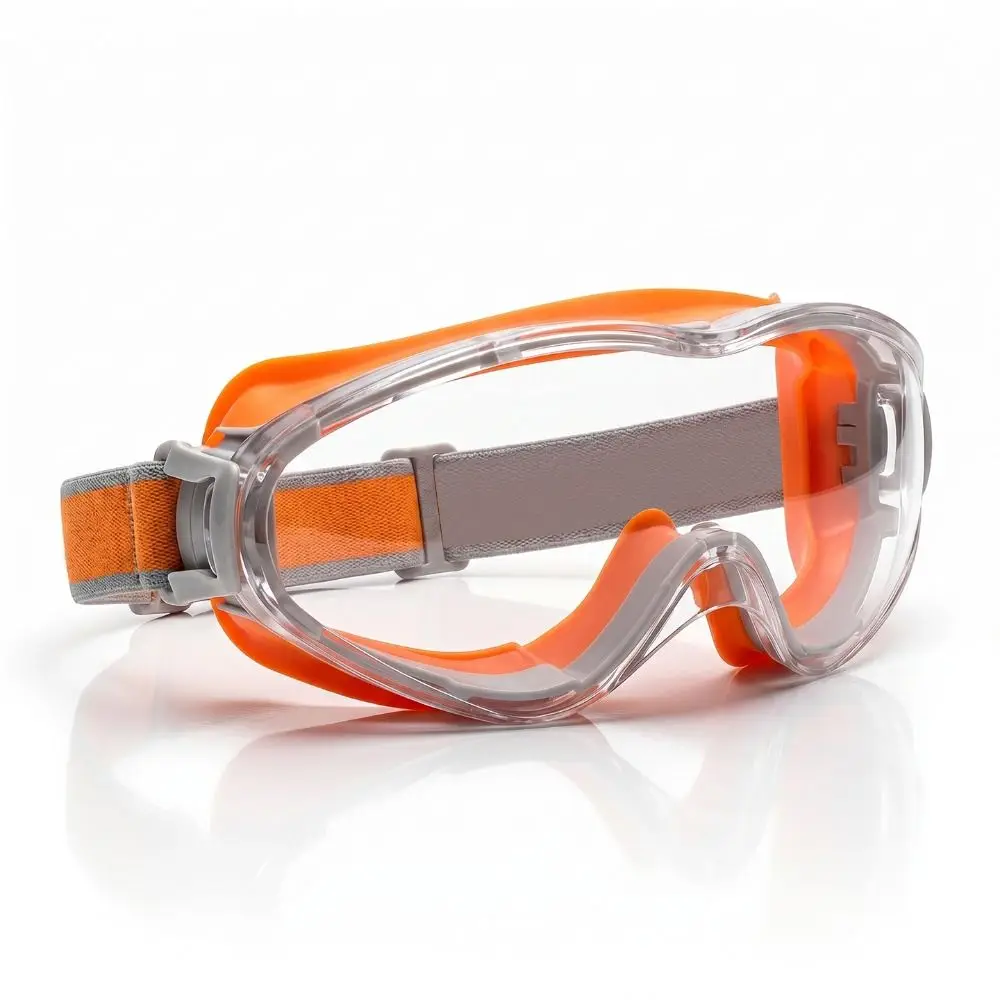 Anti Scratch Safety Glasses Clear Lens Lightweight Protective Eyewear Splash Proof Silicone Frame Dust Proof Goggles