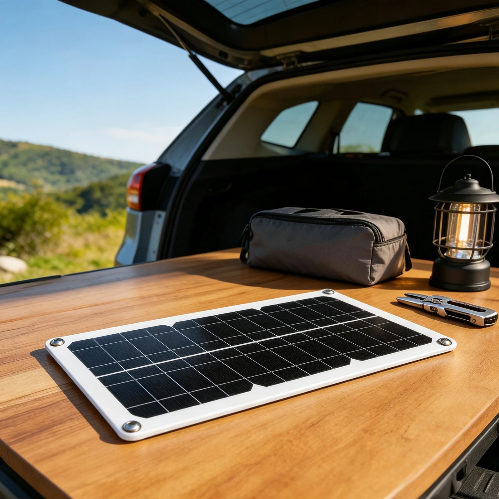 10W Solar Panel for Charging For Phones Tablets Cameras and 12V Equipment During Camping RV Trips and Backpacking