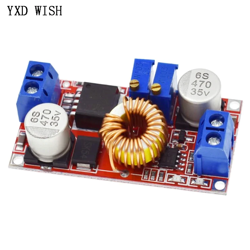 10PCS 5A DC-DC Adjustable Buck Converter XL4015 4 - 38V to 1.25 - 36V Step Down Power Supply Voltage Regulator Power Module